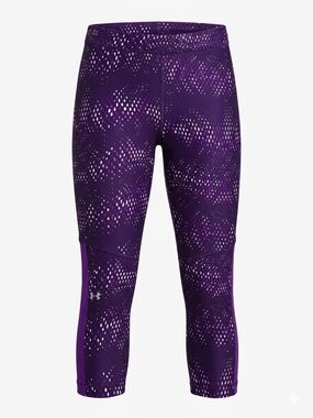 Under Armour Purple & White Capri Performance Leggings